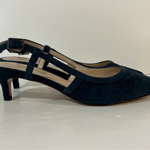 Pelle Moda Deena Midnight Blue Slingback Heels 8 M - Picture 8 of 15